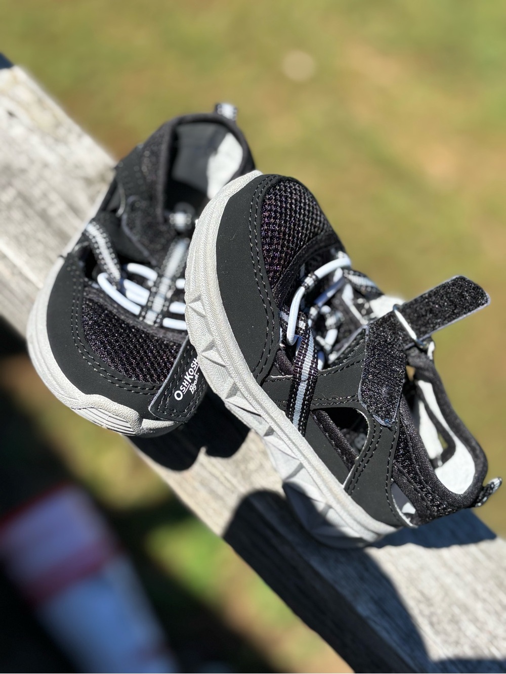 OshKosh B'gosh Black and Gray Kids Water Shoes